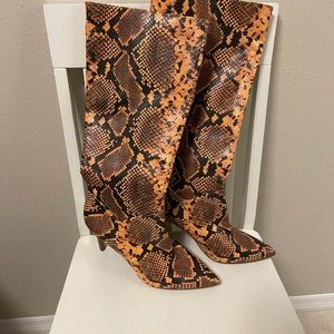 Steve Madden snakeskin boots